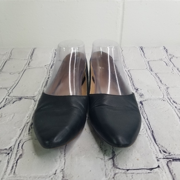 Madewell Lizbeth black leather pointed toe flats - Picture 9 of 9